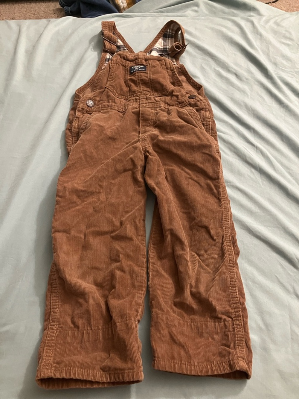 Children's Brown Corduroy Overalls - Unbranded